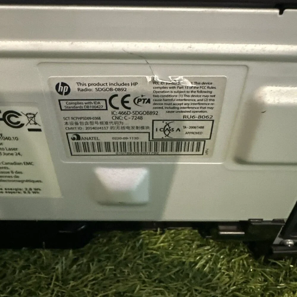 HP LaserJet Pro P1102w Monochrome Laser Printer WiFi Tested Works With USB Cord
